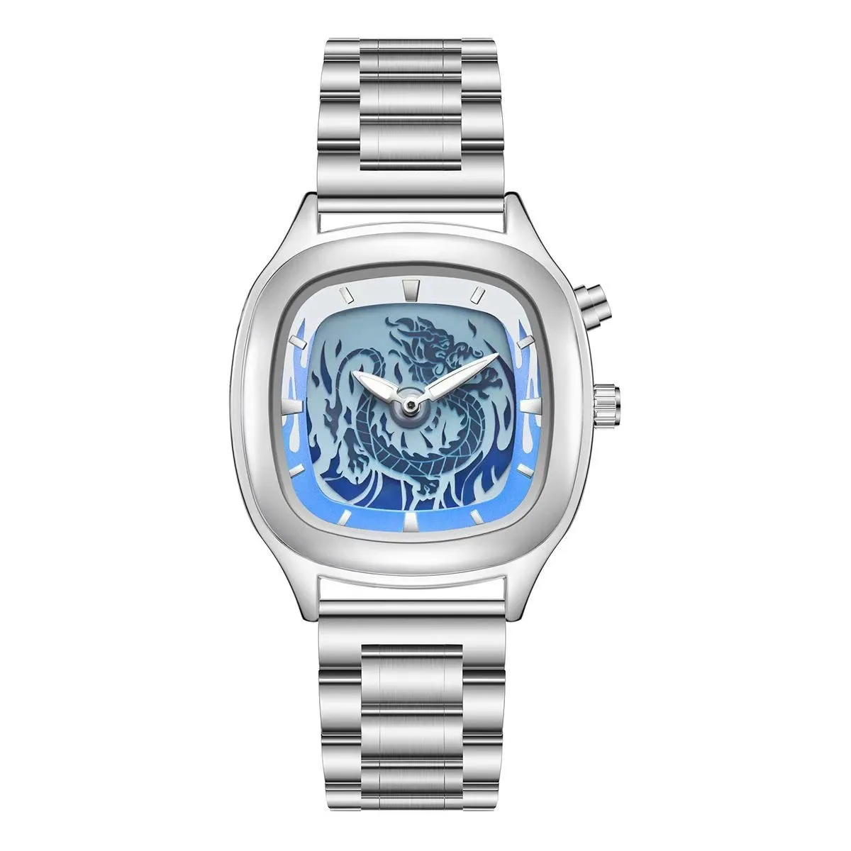 Horloge met draakmotief wijzerplaat